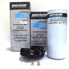 Quicksilver Fuel Filter Water Separating Kit - High Capacity - 120 GHP 10 Micron