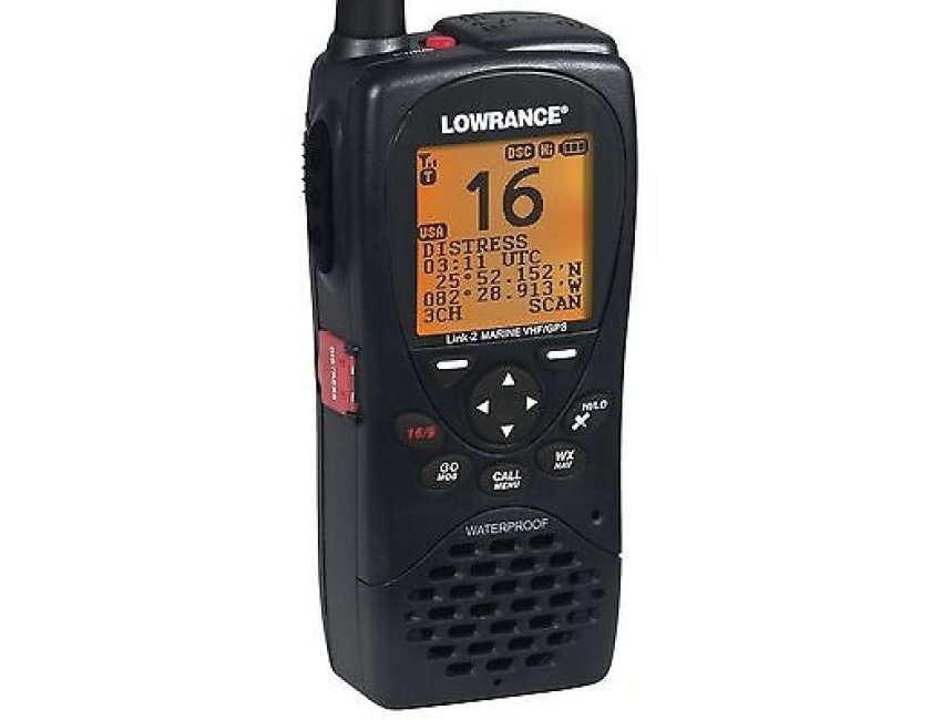 Lowrance Link2 GPS DSC VHF Handheld Marine VHF Distress button