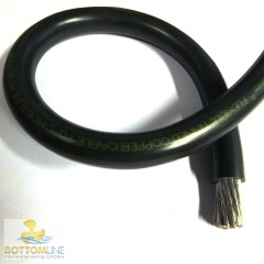 16mm Marine Tinned Battery Cable - Black - All Lengths