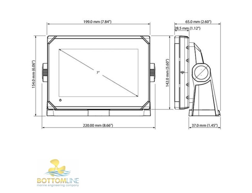 SIMRAD GO7 XSE Totalscan Multifunction Chartplotter With Transducer