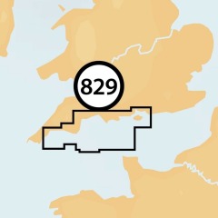 NAVIONICS Plus Double 829 - Falmouth to Chichester CHART CARD - CF