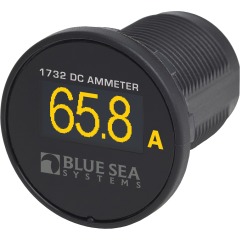Blue Sea - Mini OLED (40mm) Ammeter - Yellow - PN. 1732