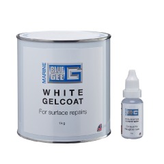 White Gelcoat + Catalyst - 1Kg - 19001