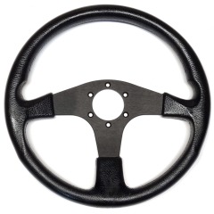 YAMAHA 350mm Steering wheel - Black - Aluminium centre - Marine - YMM-24007-00-BK