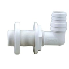 attwood - CONNECTOR THROUGH HULL 1.13 WHT 90D - 3879-1