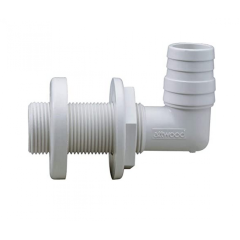attwood - CONNECTOR THROUGH HULL 1.13 WHT 90D - 3879-3