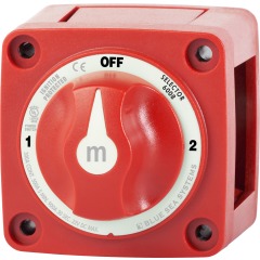 Blue Sea - m-Series Selector 3 Position Battery Switch - Red - PN. 6008