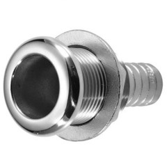 attwood - Stainless Steel Straight Skin Fitting - 316 - 25mm 1