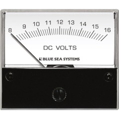 Blue Sea - DC Analog Voltmeter - 8 to 16V DC - PN. 8003