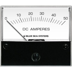 Blue Sea - DC Analog Ammeter - 0 to 50A with Shunt - PN. 8022