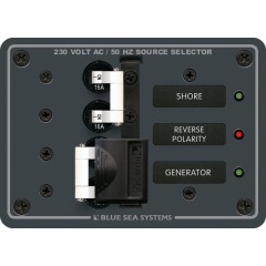Blue Sea - AC Panel - 16A Toggle Source Selector [European] - PN. 8132