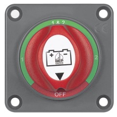 BEP - BATTERY SELECTOR SWITCH Panel Mount 1-2-BOTH-OFF 48V MAX. 200A Cont. - 701-SPM