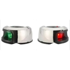 attwood - RED/GREEN PAIR ROUND LED SS 2NM - NV2012SS-1