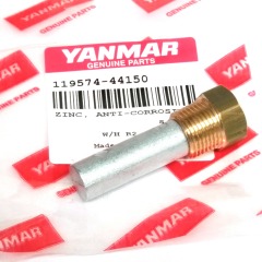 Genuine Yanmar Pencil Anode (Small) - fits 4LHA - 6LP - 119574-44150