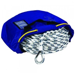 Handy Anchor Line with Spliced Eye and Lead Core - 12mm x 40 Metre - White/Navy - 01.920.240