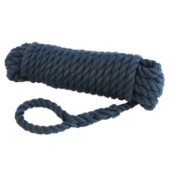 Talamex - 3-Strand Fender Line - Navy - 8mm x 2.5m (Pair) - 01.221.528