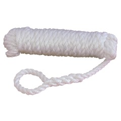 Talamex - 3-Strand Fender Line - White - 10mm x 2.5m (Pair) - 01.222.010