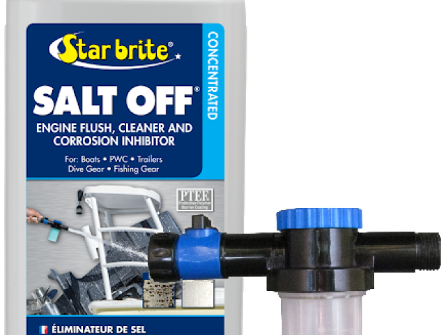 STAR BRITE Salt Off Concentrate - Ultimate Salt Remover Wash & Marine Engine Flush voor boten, voertuigen, aanhangwagens en meer - 32 oz (093932