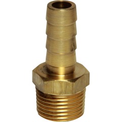 Brass Straight Hose Tail - 3/8