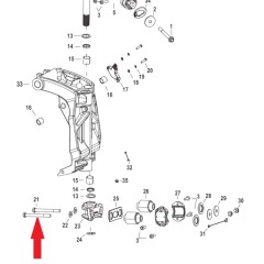 Mercury - SCREW (M12 x 120) Hex HD - EFI - 10-40003111