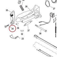 Mercury - SCREW (M8 x 35) Stainless Steel - Quicksilver - 10-40011151