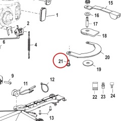 Mercury - SHOULDER SCREW Hex - Quicksilver - 10-768042