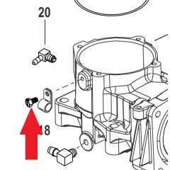 Mercury - SCREW Nylon, Push-In (.25-20 x .50) - EFI - 10-8M0037204