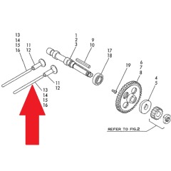 YANMAR Push Rod YSM12 - 104500-14400