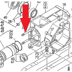 YANMAR Head Stud YSM12 - 106300-01200