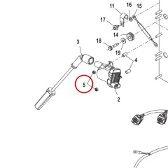 Mercury - NUT (M5) Stainless Steel - Quicksilver - 11-401385