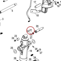 Mercury - NUT (.500-20) - Quicksilver - 11-82671317