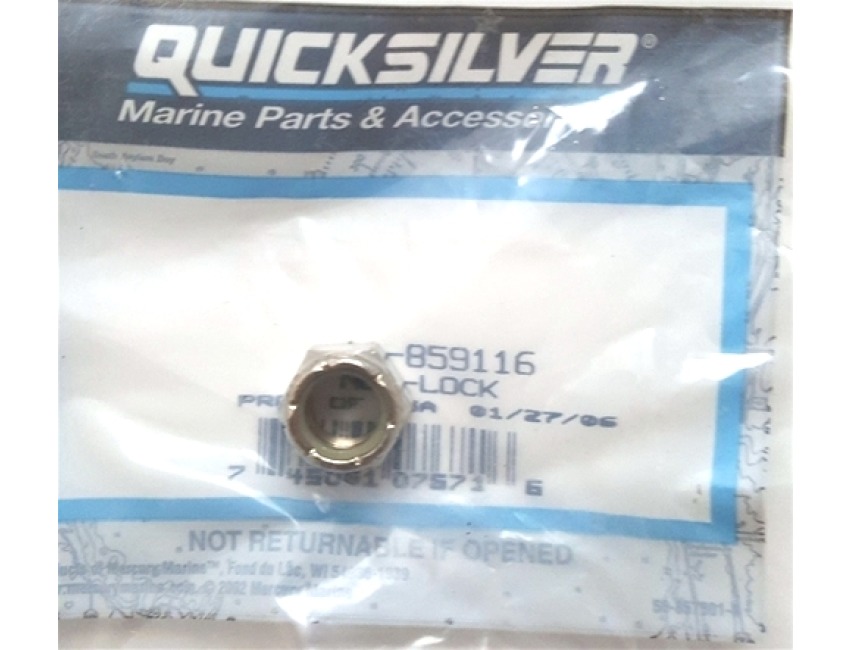 J1C Mercury Quicksilver 11-401386 Stainless Steel Nut OEM New Factory Boat Parts