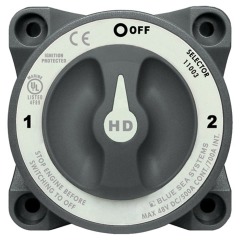 Blue Sea HD Battery Switch 3-Way AFD 500A - Grey - 11003