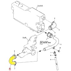 YANMAR Marine Water Hose (Fresh Water Pump) 4LH - 119171-49240