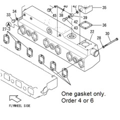 YANMAR Gasket - Genuine 119595-13300