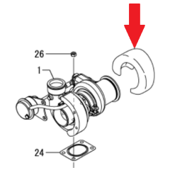 Yanmar - Insulator Turbine - 8LV - 119798-18340