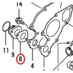 YANMAR Fresh Water Pump Gasket - 119810-42281