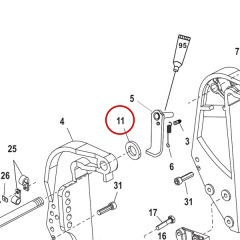 Mercury - WASHER - Quicksilver - 12-19619