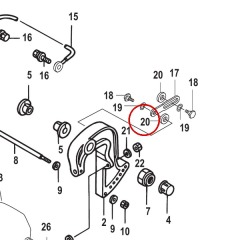 Mercury - Throttle Linkage Washer - Quicksilver - 12-853701