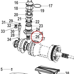 Mercury - Driveshaft Gear Housing Washer - Quicksilver - 12-8M0062703