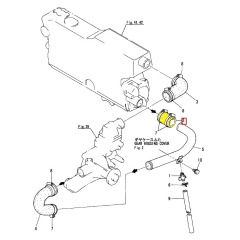 YANMAR Marine Water Hose (Fresh Water Pump) 4LH - 120445-49150