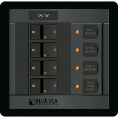 Blue Sea - 12 Volt DC Panel - 4 Position - PN. 1216