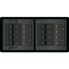 Blue Sea - 12 Volt DC Panel - 8 Position - PN. 1225