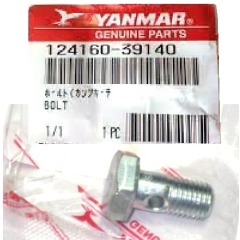 Genuine YANMAR - QM GM JH TNV TNE Oil System Banjo bolt - 124160-39140