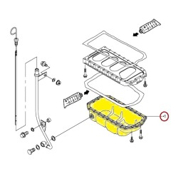 YANMAR 4JH4E Oil Sump Pan - 129670-01720