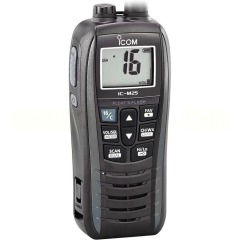 ICOM IC-M25 EURO - Buoyant - 5W - Handheld Marine VHF Radio - UK Version - Metallic Gray