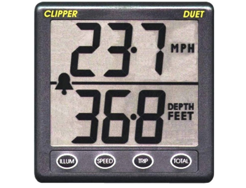Clipper Duet Instrument Depth Speed Log w/Transducer 