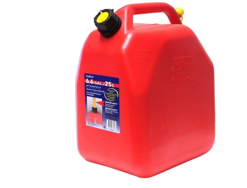 Sceptre 25L Red Fuel can - Jerry Can - Dumpy - with anti glug spout