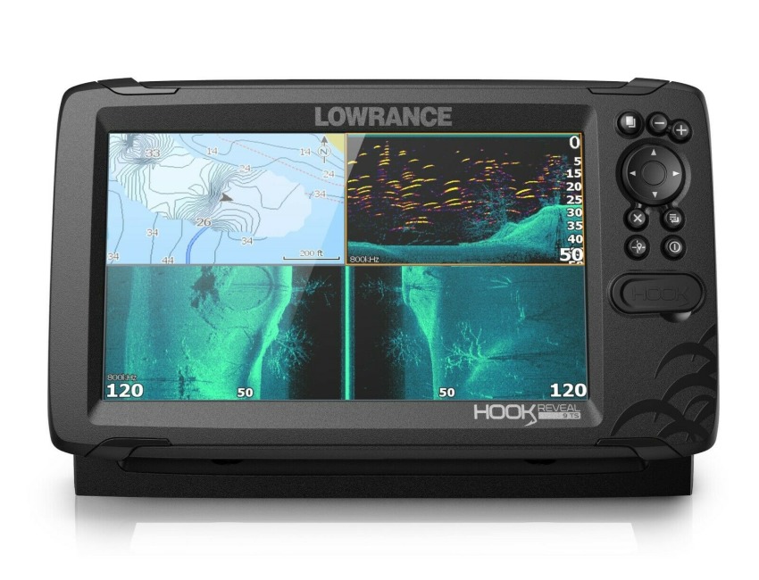 LOWRANCE HOOK Reveal 9 Tripleshot Chartplotter Chirp Fishfinder 000