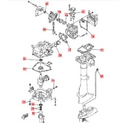 Yamaha F2.5A Power head gasket set - 69M-WE001-00